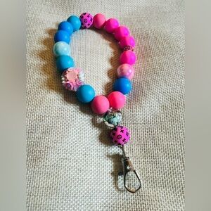 Handmade Beaded Charm Wristlet by Aloha!